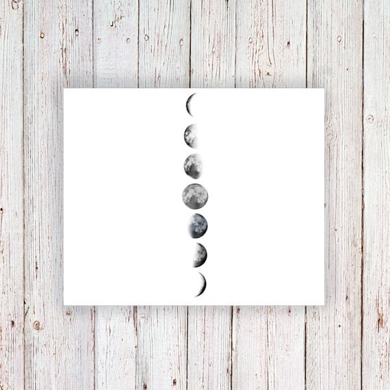 Tatuaje temporal de fase lunar / tatuaje temporal de la luna / - Etsy España Tatuaje temporal de fase lunar / tatuaje temporal de la luna / - Etsy España