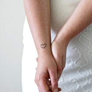 4 small hearts temporary tattoos | small temporary tattoos | love temporary tattoos | Valentine's Day gift | lovers gift | Valentine's Day