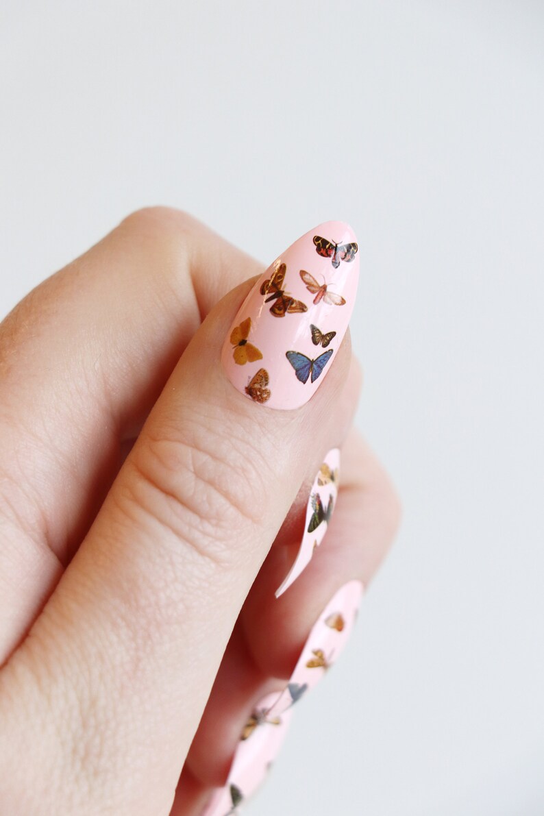 Butterfly Waterslide Nail Decals / Butterfly Nail Decals / Etsy