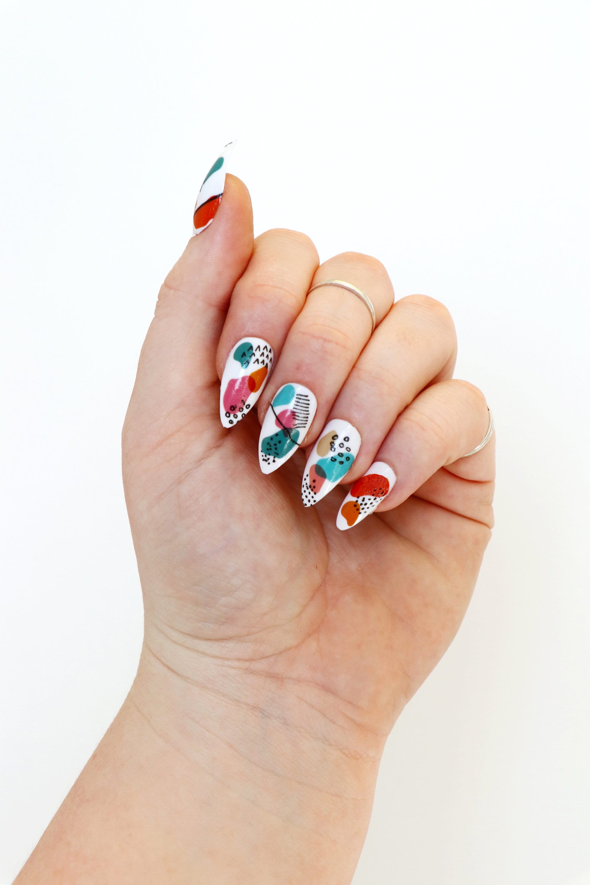 Modern Art Waterslide Nail Decals / Art Nail Decals / Nail Art Etsy