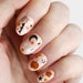 Cute Halloween nail tattoos / pumpkin nail art / Halloween nails / bat nail decals / ghost waterslide nail decals / Halloween makeup /  N89 