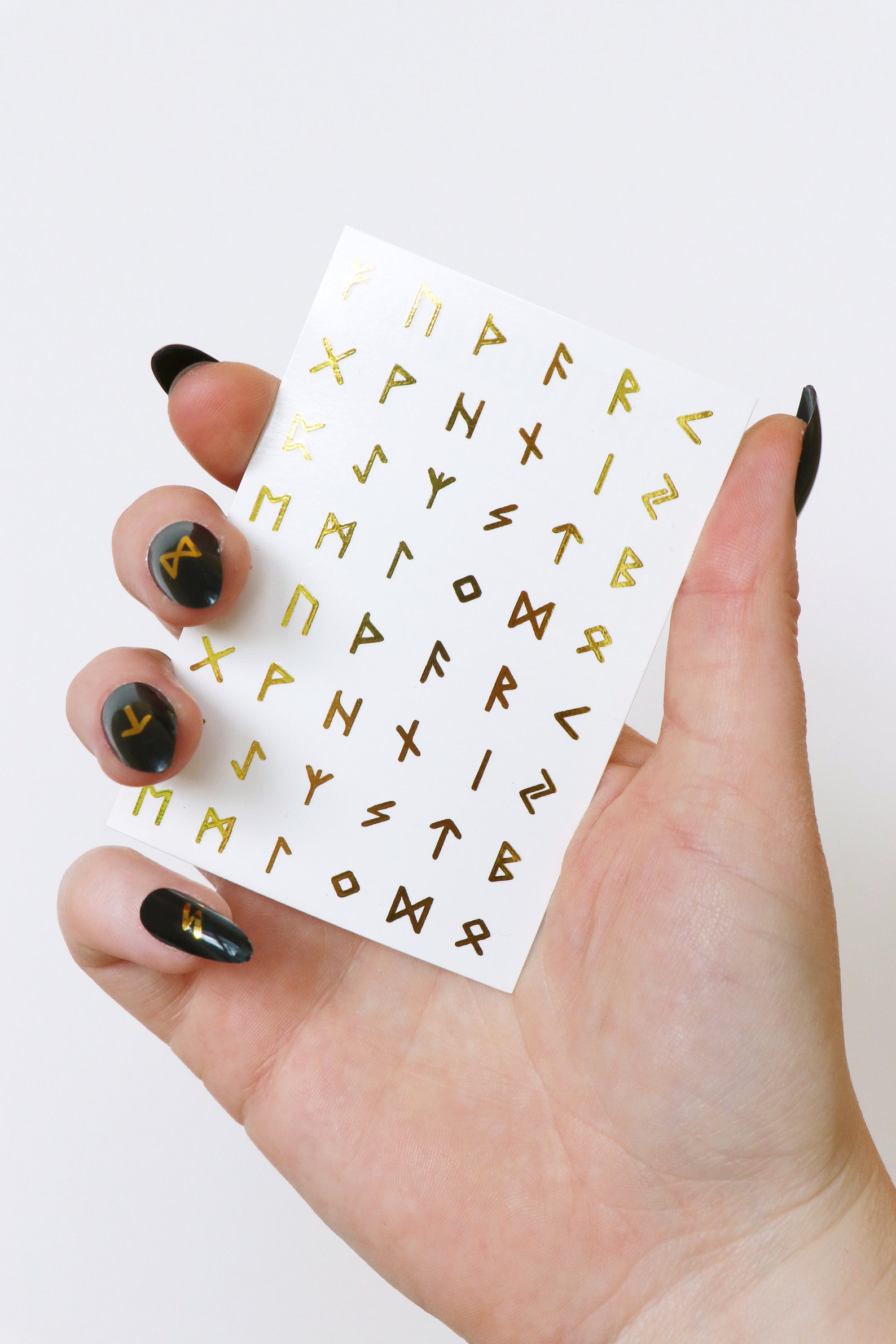 Runes nail decals / nail decals / nail art / runes nails / | Etsy