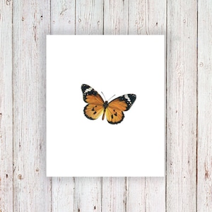 a card with a picture of a butterfly on it