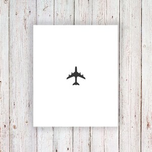 Plane temporary tattoo small temporary tattoo travel temporary tattoos airplane tattoo wanderlust tattoo traveler gift Gift image 3