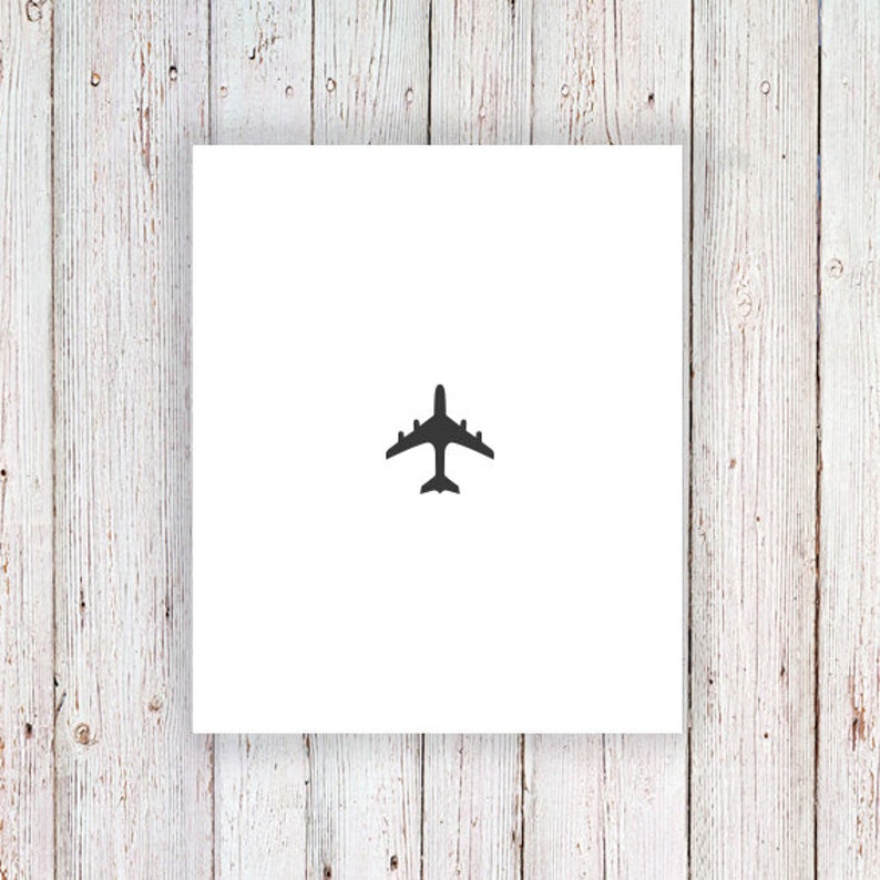 Plane temporary tattoo small temporary tattoo travel temporary tattoos airplane tattoo wanderlust tattoo traveler gift Gift image 3