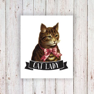 Cat Lady Temporary Tattoo / Cat Temporary Tattoo / Cat Lady - Etsy