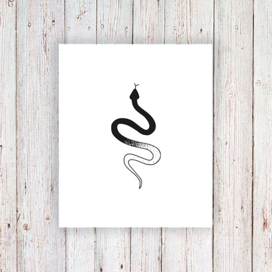Snake Temporary Tattoo / Snake Tattoo / Small Snake Temporary Etsy