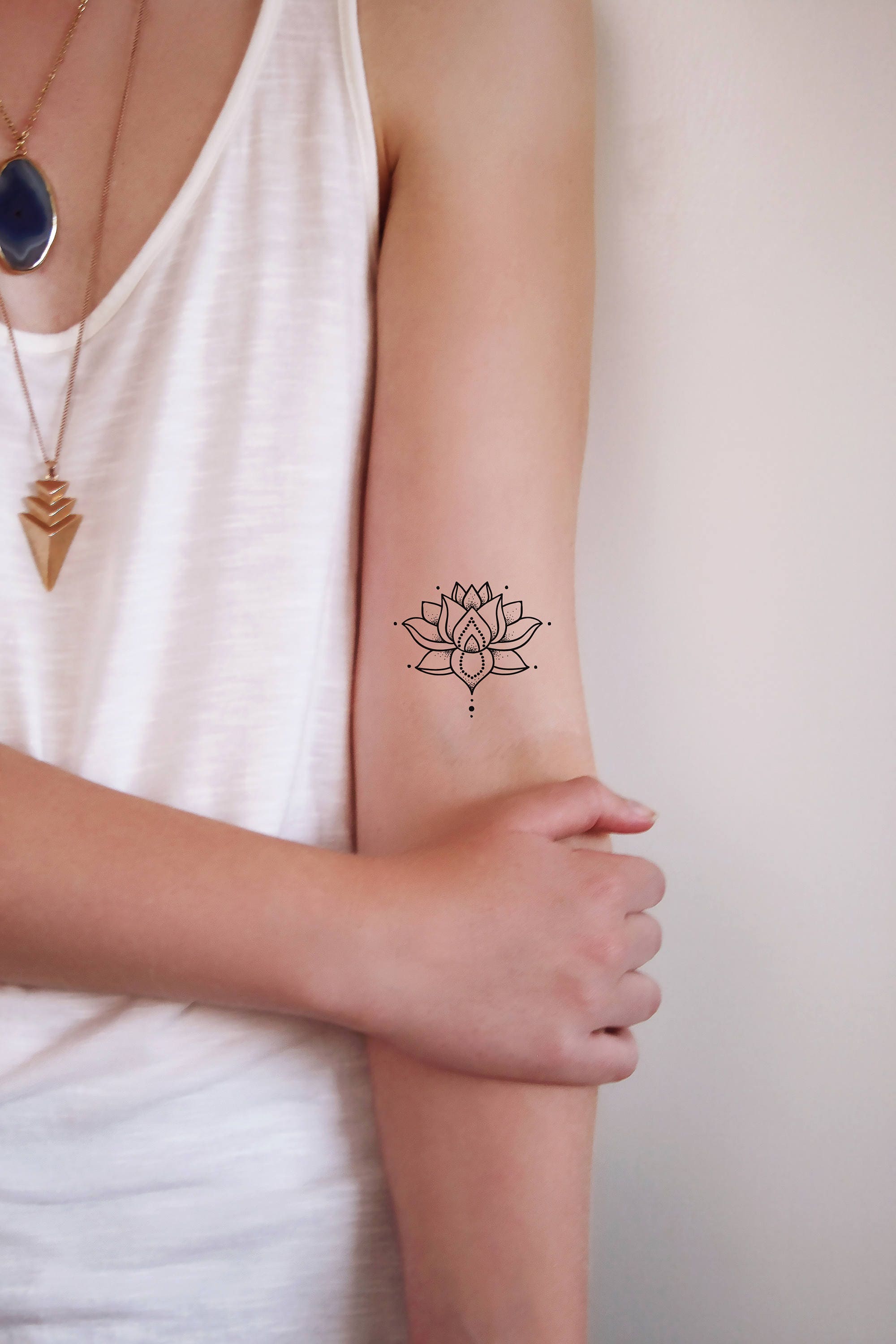 Lotus Temporary Tattoo / Large Bohemian Tattoo / Boho Tattoo / Festival  Tattoo / Boho Accessory / Temporary Tattoo for Women - Etsy Israel