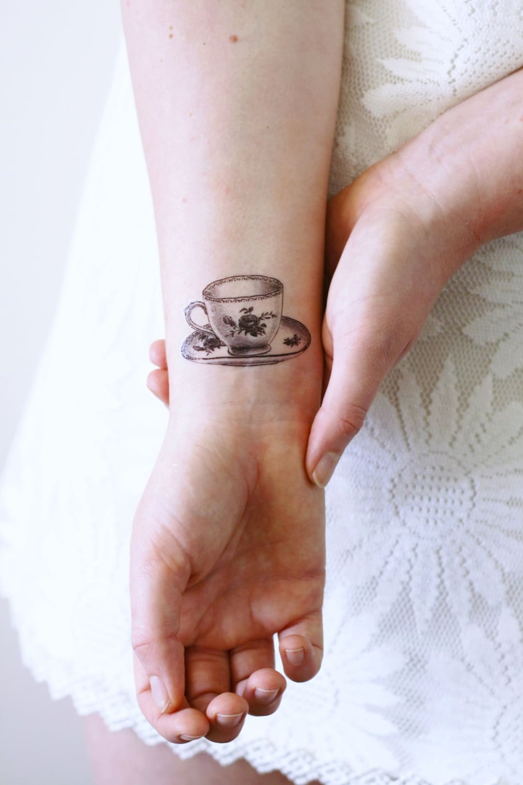 Rose teapot  traditional tattoo Photographic Print for Sale by  morganbethdraws  Redbubble