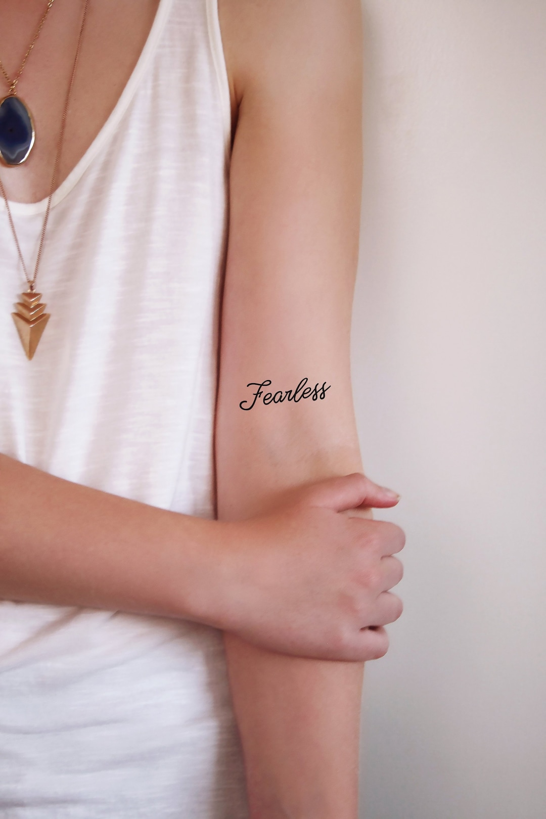 Fearless Temporary Tattoo Word Tattoo Small Temporary Tattoo Quote Tattoo  Fearless Tattoo Typography Temporary Tattoo Gift - Etsy UK