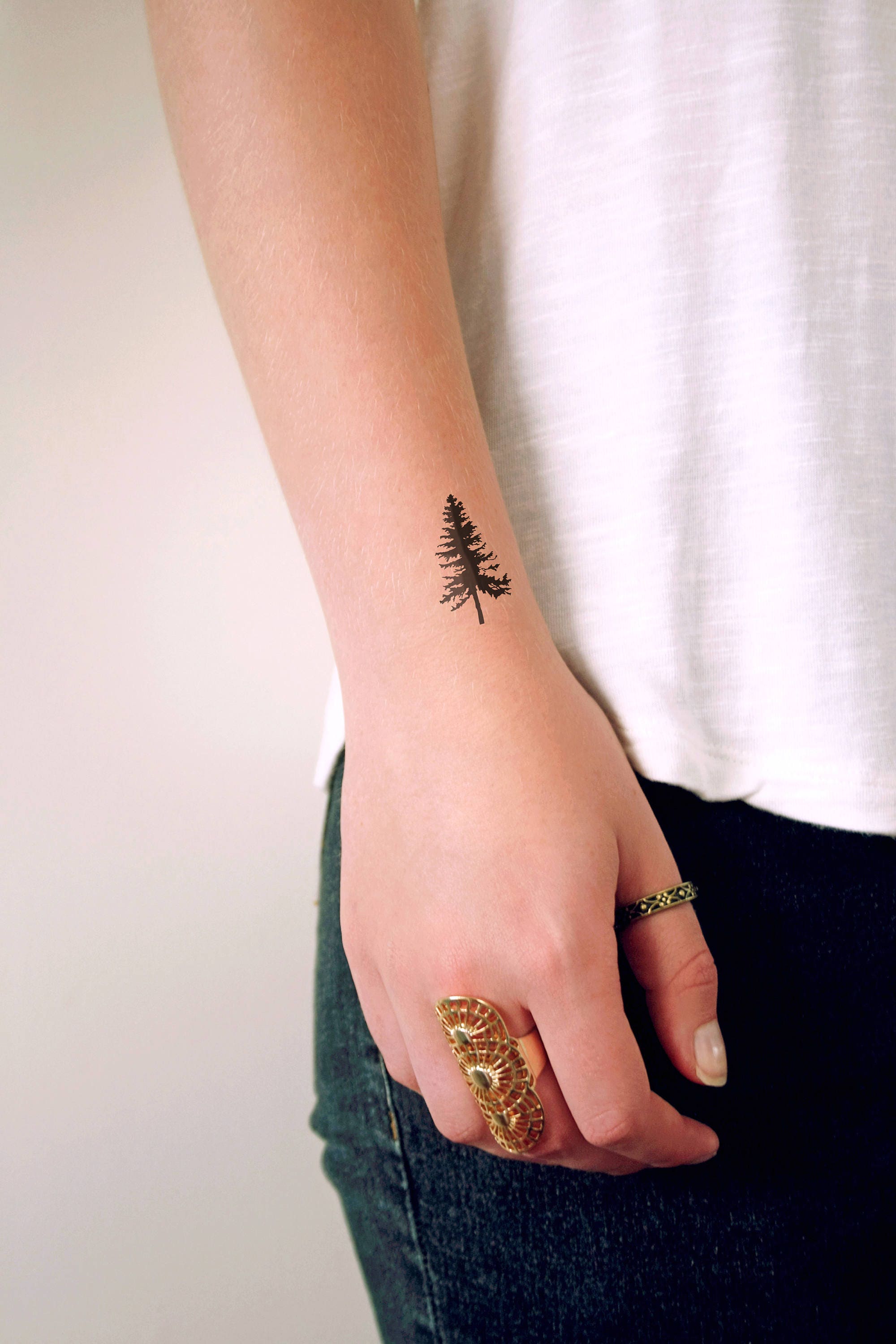Pine Tree Temporary Tattoo / Pine Tree Tattoo / Boho Tattoo / - Etsy Pine Tree Temporary Tattoo / Pine Tree Tattoo / Boho Tattoo / - Etsy