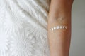 Gold and silver | white moon phase temporary tattoo | boho temporary tattoo | moon tattoo | gold tattoo | festival tattoo | Gift | Beauty product logo