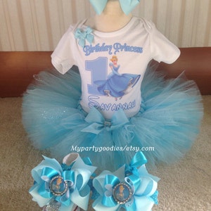 Princess Cinderella Birthday Tutu, Cinderella Tutu Set, Cinderella Birthday Outfit, Cinderella 1st birthday