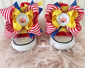 Birthday girl bling shoes, First Birthday Circus, Circus Party,carnival theme party