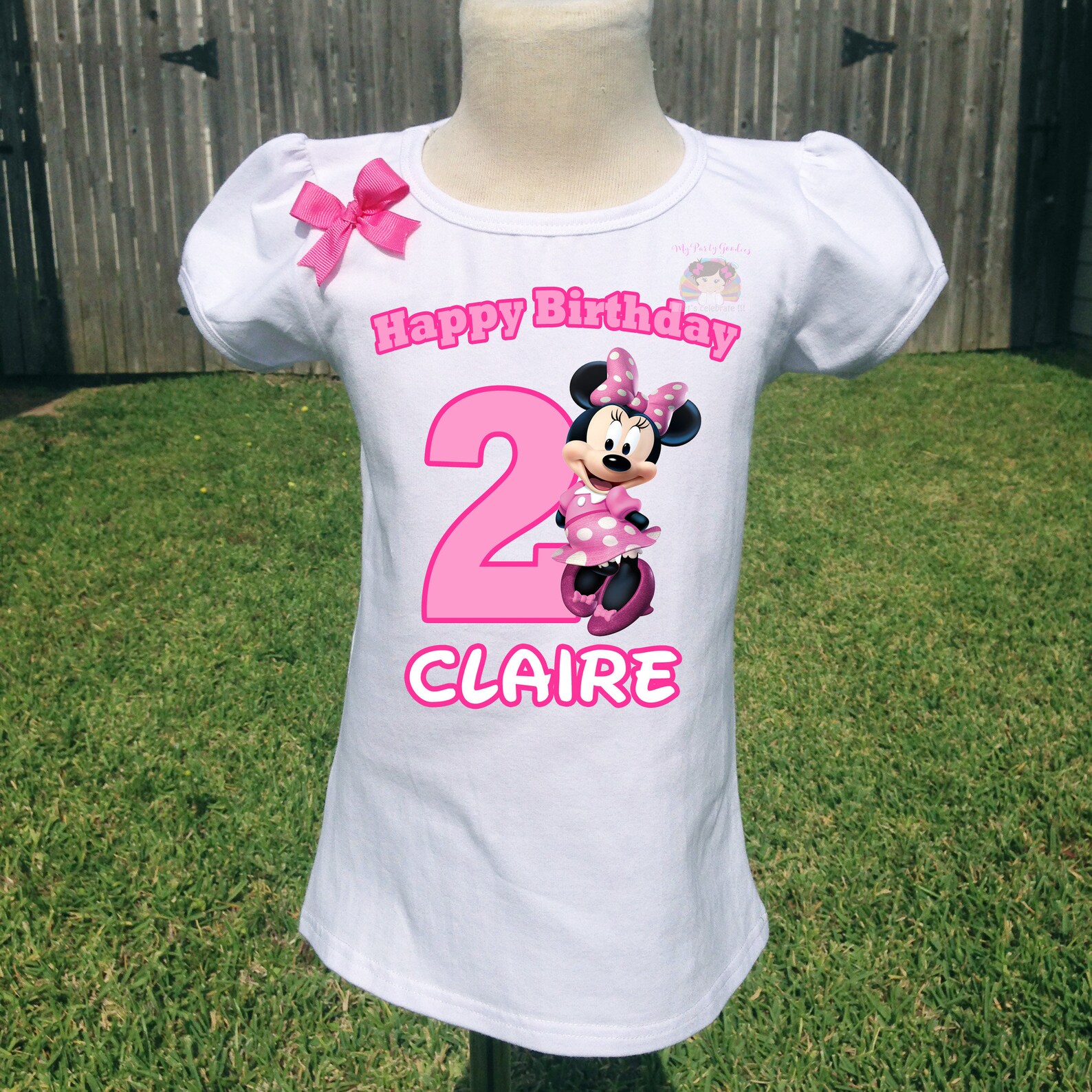 Pink Minnie Mouse Birthday Shirt Birthday Girl Shirt Etsy