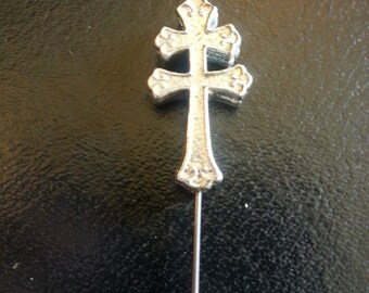 Cross of Lorraine Hatpin