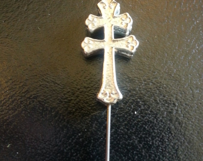 Cross of Lorraine Hatpin