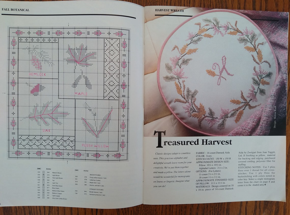 4 Vtg Counted Cross Stitch Craft Books Antique Museum Etsy