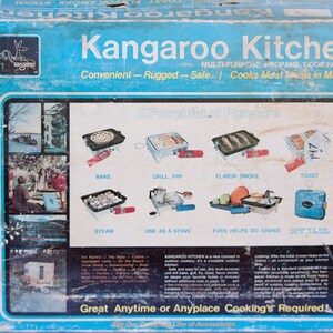 Vintage Kangroo Kitchen outdoor grill stove manufactured in the 1970’s in excellent condition.
