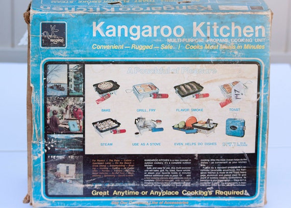 Vintage Kangroo Kitchen outdoor grill stove manufactured in the 1970’s in excellent condition.