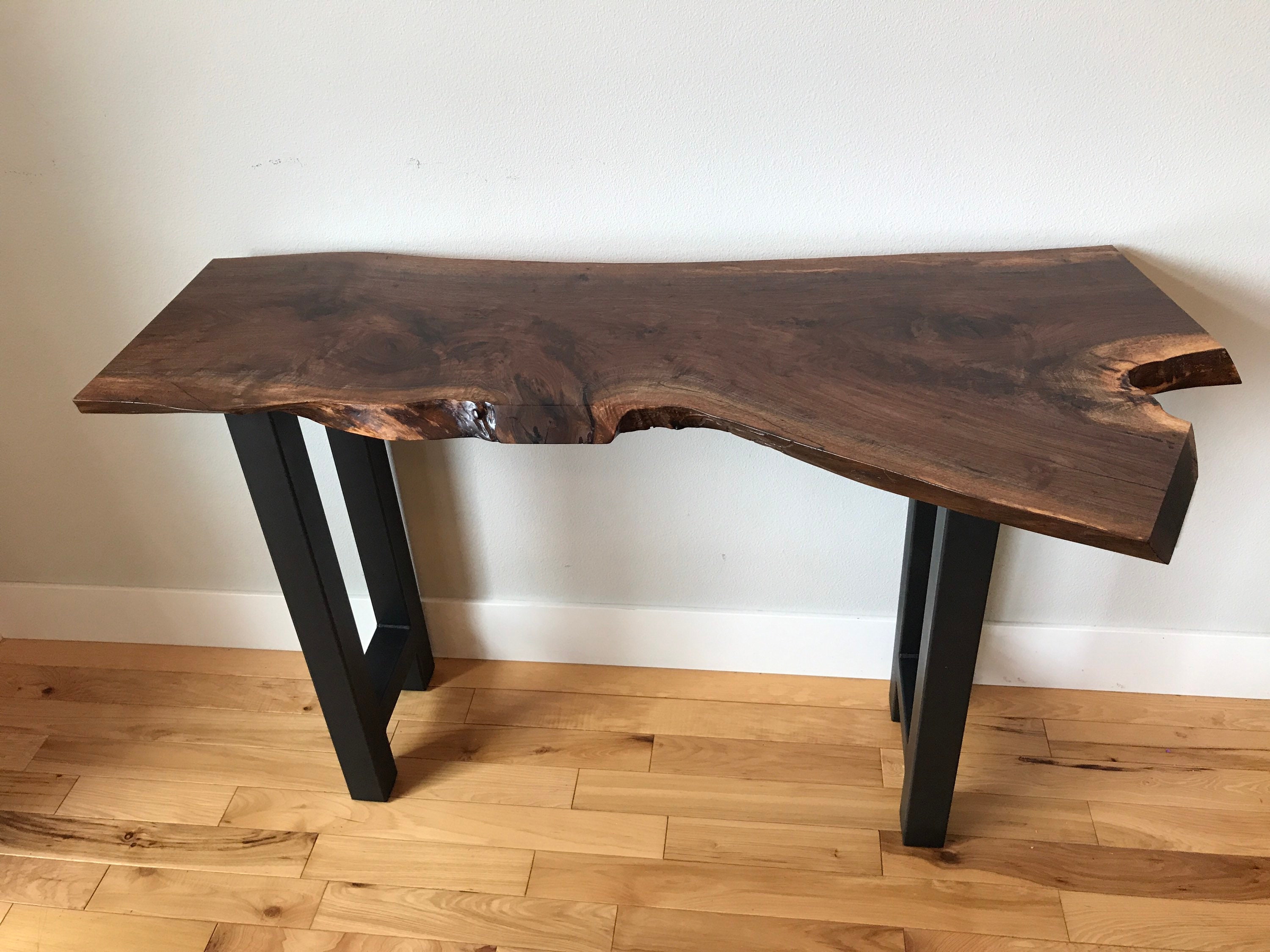 Made to Order Live Edge Console Table Live Edge Hall Table Live