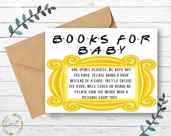 Friends Theme Baby Shower Party - Books for Baby Add On - Printable - Instant Download - Digital File - Templett DIY #10