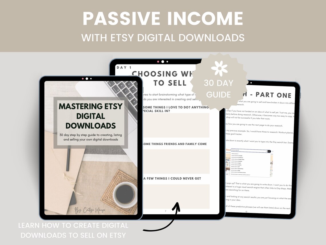 Passive Income How to Sell Digital Downloads on Etsy How to Make ...