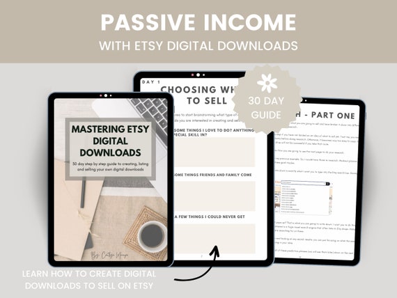 Make Passive Income With Etsy Digital Downloads How to Sell