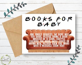 Friends Theme Baby Shower Party - Books for Baby Add On - Printable - Instant Download - Digital File - Templett DIY #10