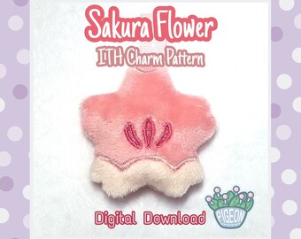 DIGITAL DOWNLOAD Sakura Flower ITH .pes Stickmuster