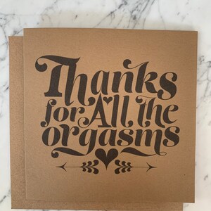 Naughty Valentine - Danke für die ganzeOrgasmus Karte