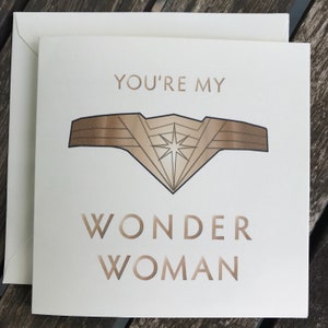 Vous êtes ma wonder Woman Mother’s Day carte