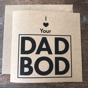 J’aime votre papa Bod - carte de fête des pères personnalisé