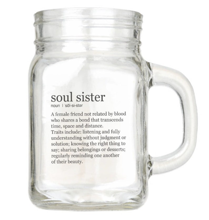 Soul Sister gifts engraved wine glass, pint glass, tumbler, art & more image 2