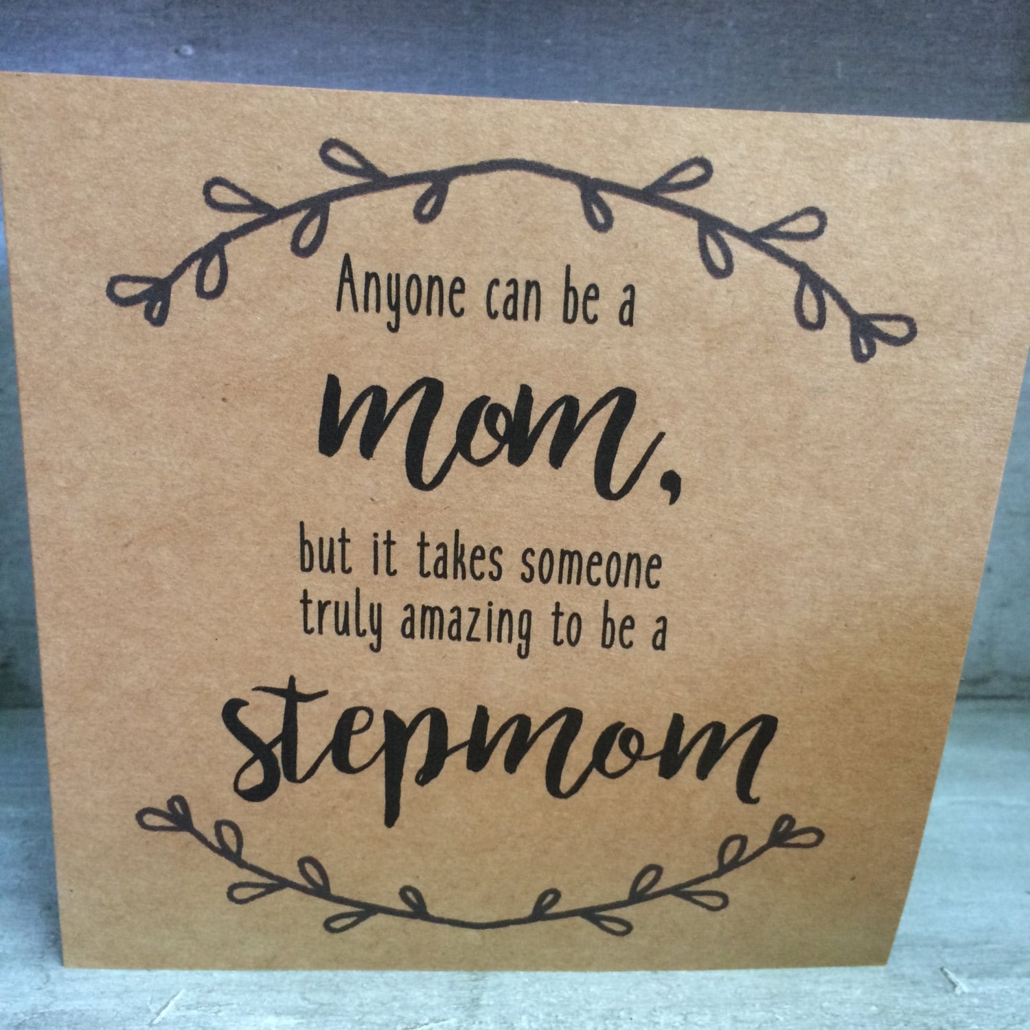 Amazing Stepmom Mother's Day card Etsy