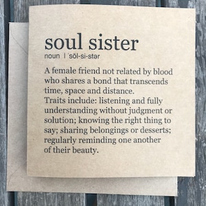 Soul Sister card