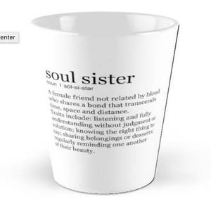Soul Sister gifts engraved wine glass, pint glass, tumbler, art & more image 7
