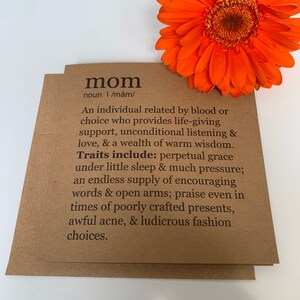 The Un-Dictionary Mother&#39;s Day card