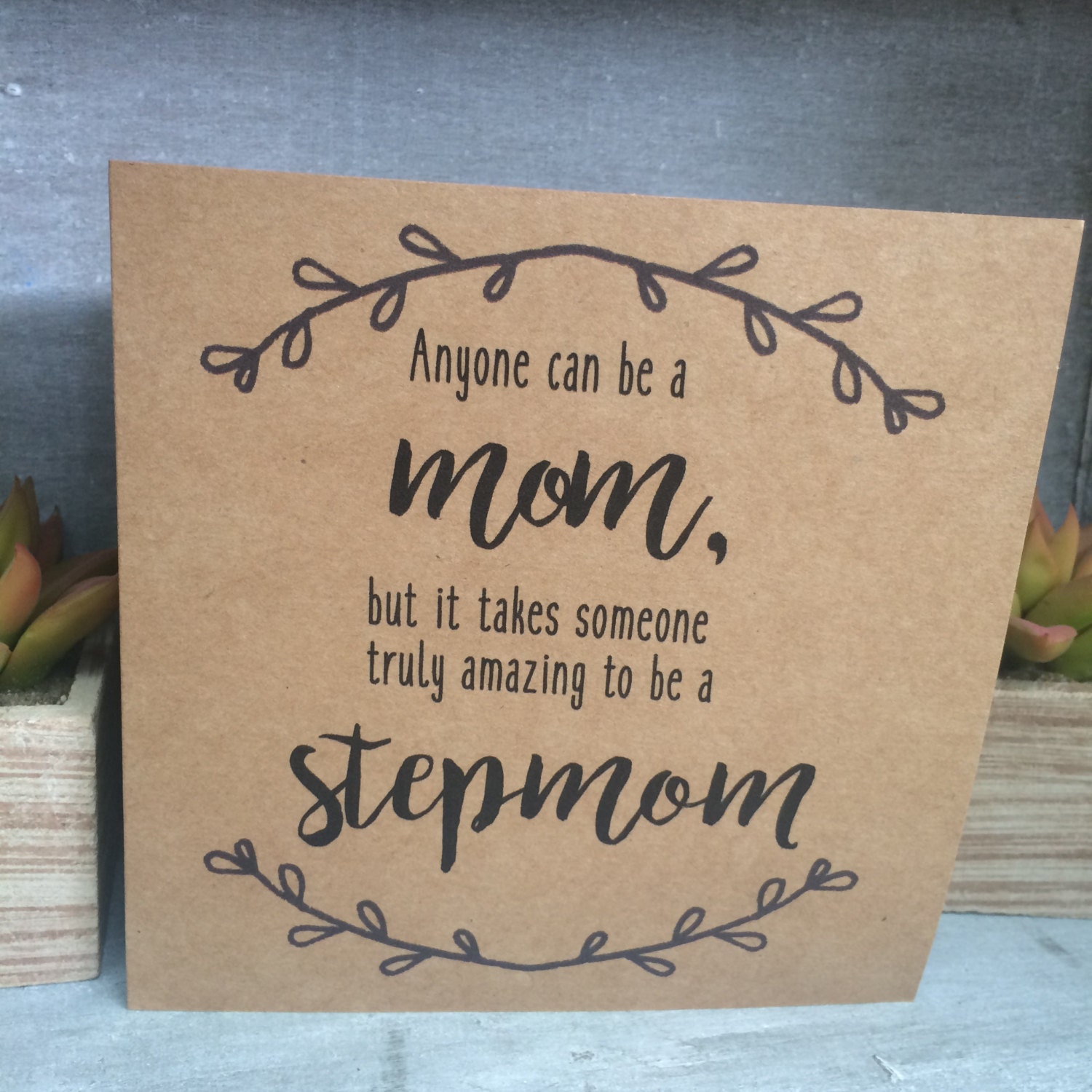 Amazing Stepmom Mother's Day Card Etsy
