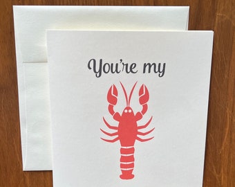 You’re My Lobster soulmate card