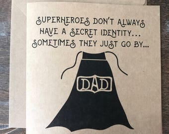 Superho Dad Father's Day Card