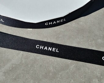 Sale! 5 yards Authentic New CHANEL Black Ribbon