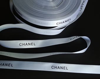 Sale! 1/2" wide - 5 yards White Authentic CHANEL Ribbon New