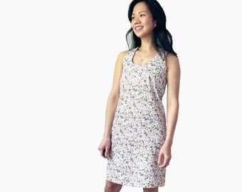 racerback dress with built in bra