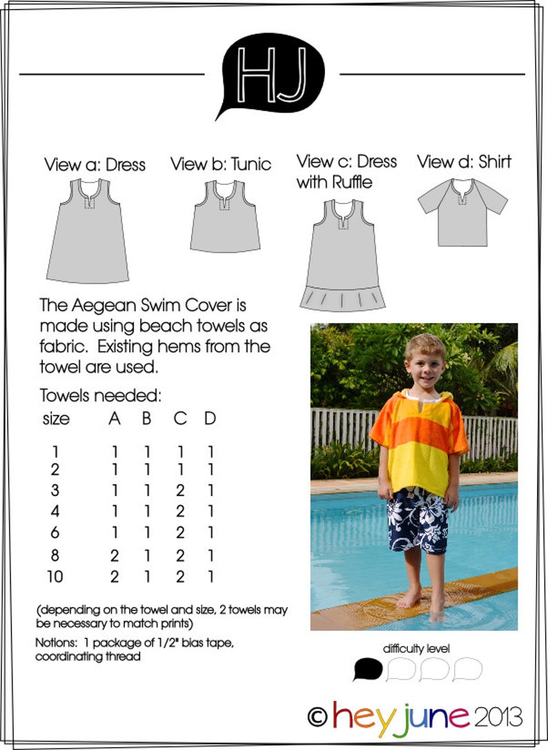 Aegean Swim Cover Boys Girls Swim Cover up Terry Cloth or Etsy