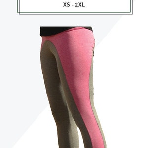 Sloan Leggings, leggings deportivos para mujer con patrón de costura pdf de bolsillo multimedia