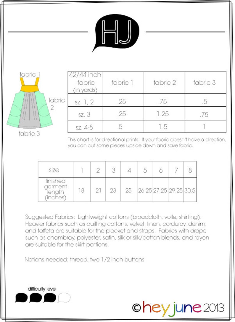 Narita Dress, woven dress colorblock sleeveless buttons yoke jumper pdf sewing pattern image 5