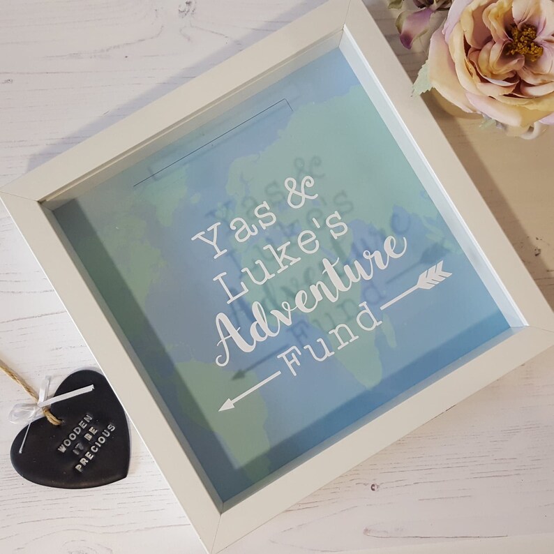 Personalised Money Box Frame Money Box Savings Adventure Etsy UK