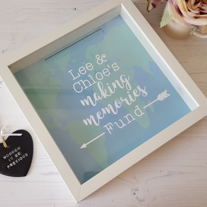 Personalised Money Box Frame Money Box Savings Adventure Etsy UK