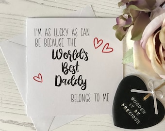 Father's Day Card, Personalised Father's Day Card, Daddy card, Daddy birthday card, birthday card, dad, Grandad card, card from children